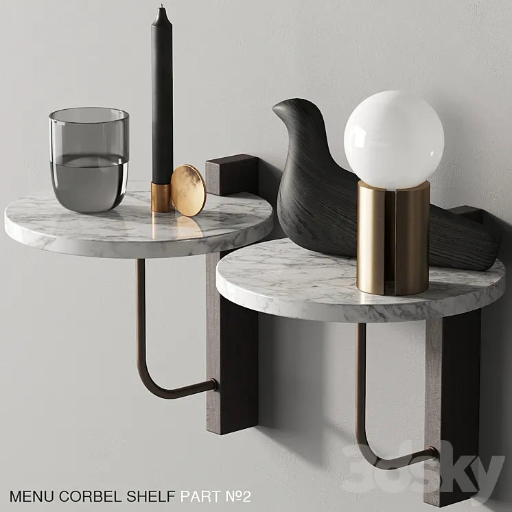 140 Menu Corbel Shelf by Kroyer Saetter Lassen P02 3DSMAX Model