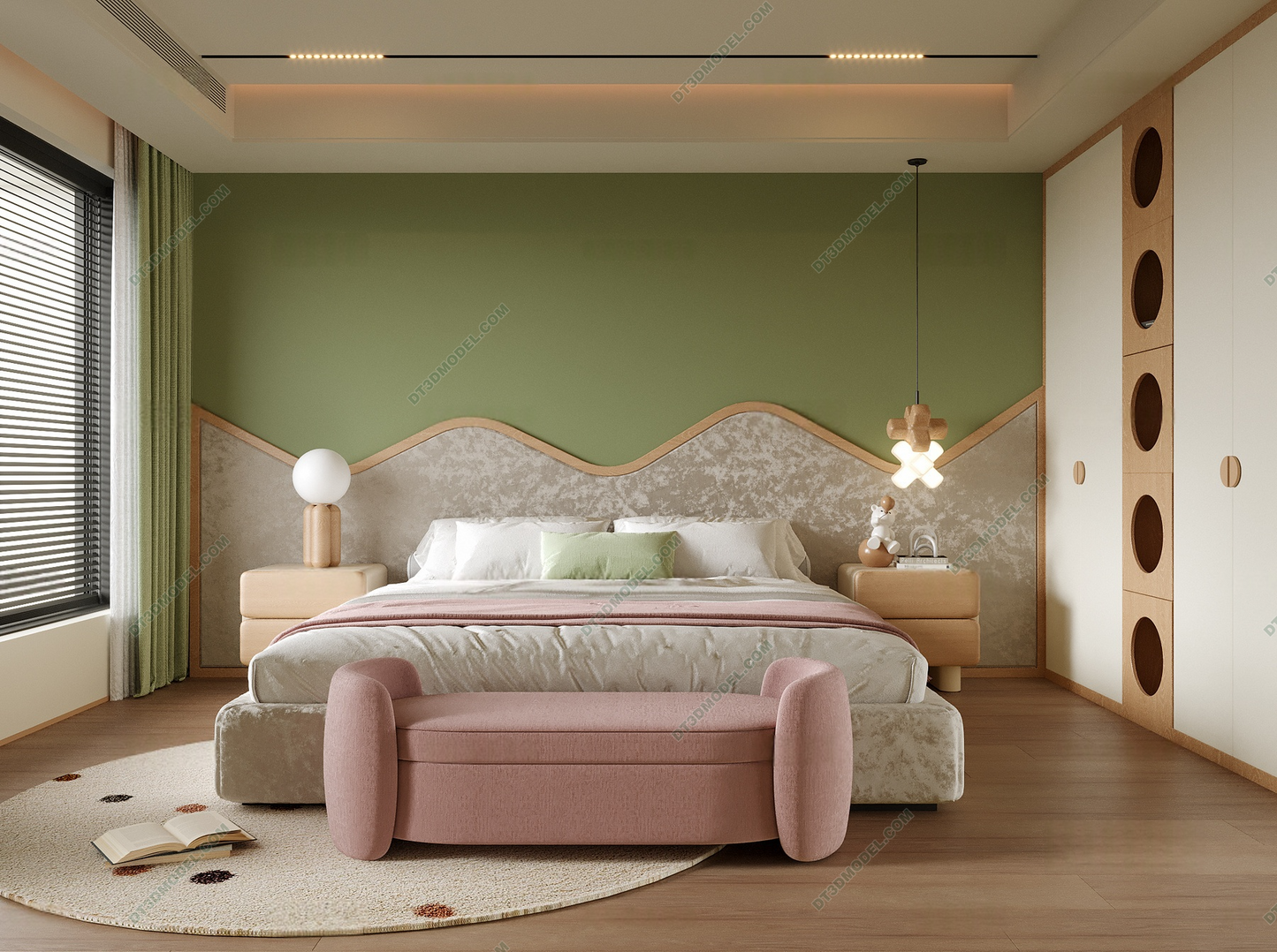 Kid Bed 3D Model – Bedroom 029 | SketchUp Children Bed Furniture Design
