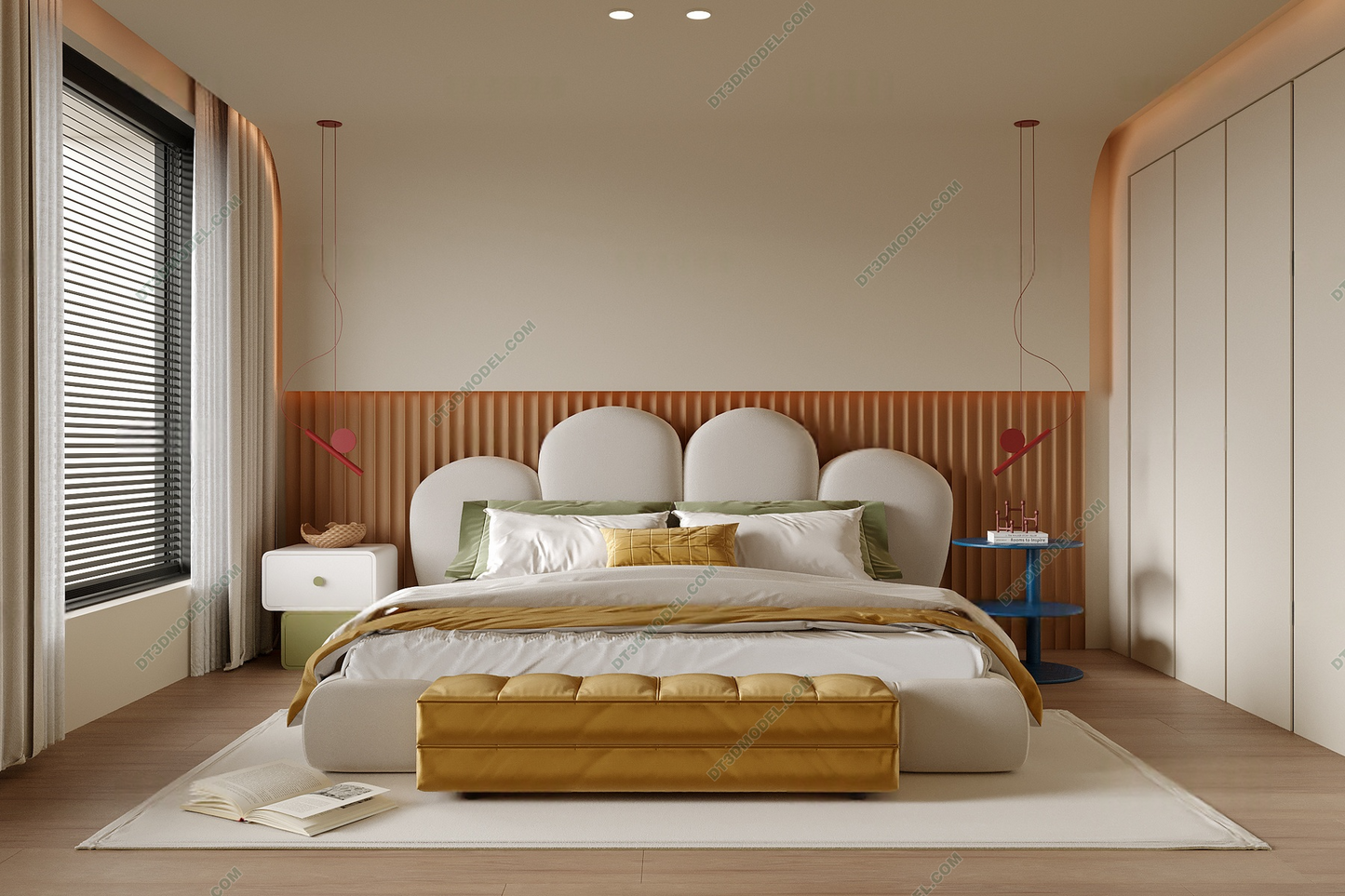 Kid Bed 3D Model – Bedroom 036 | SketchUp Children Bed Furniture Design