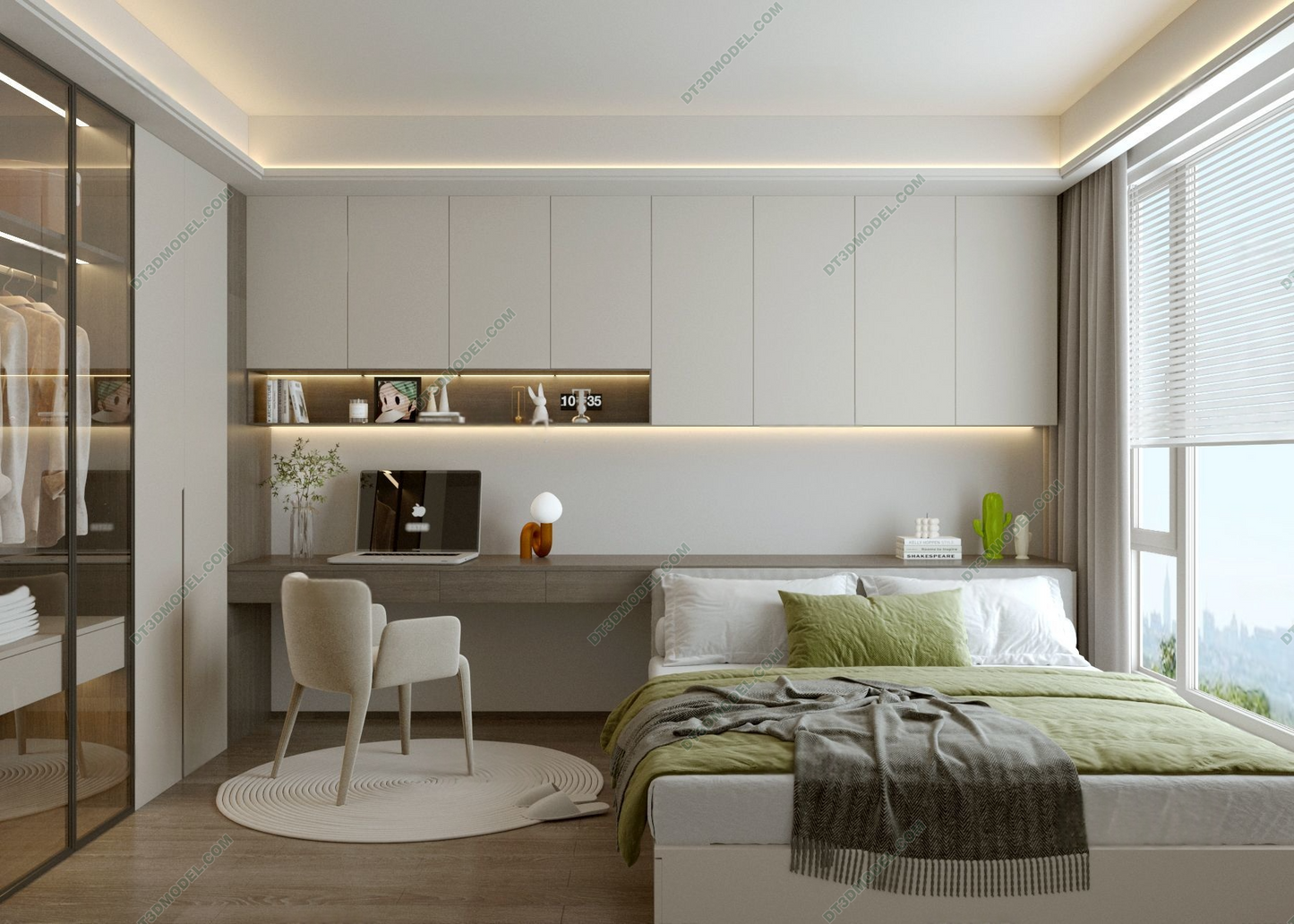 Kid Bed 3D Model – Bedroom 081 | SketchUp Children Bed Furniture Design