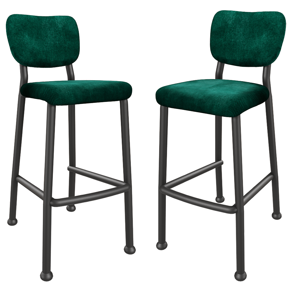 Zuiver Group – Bar stool Benson green 3ds Max