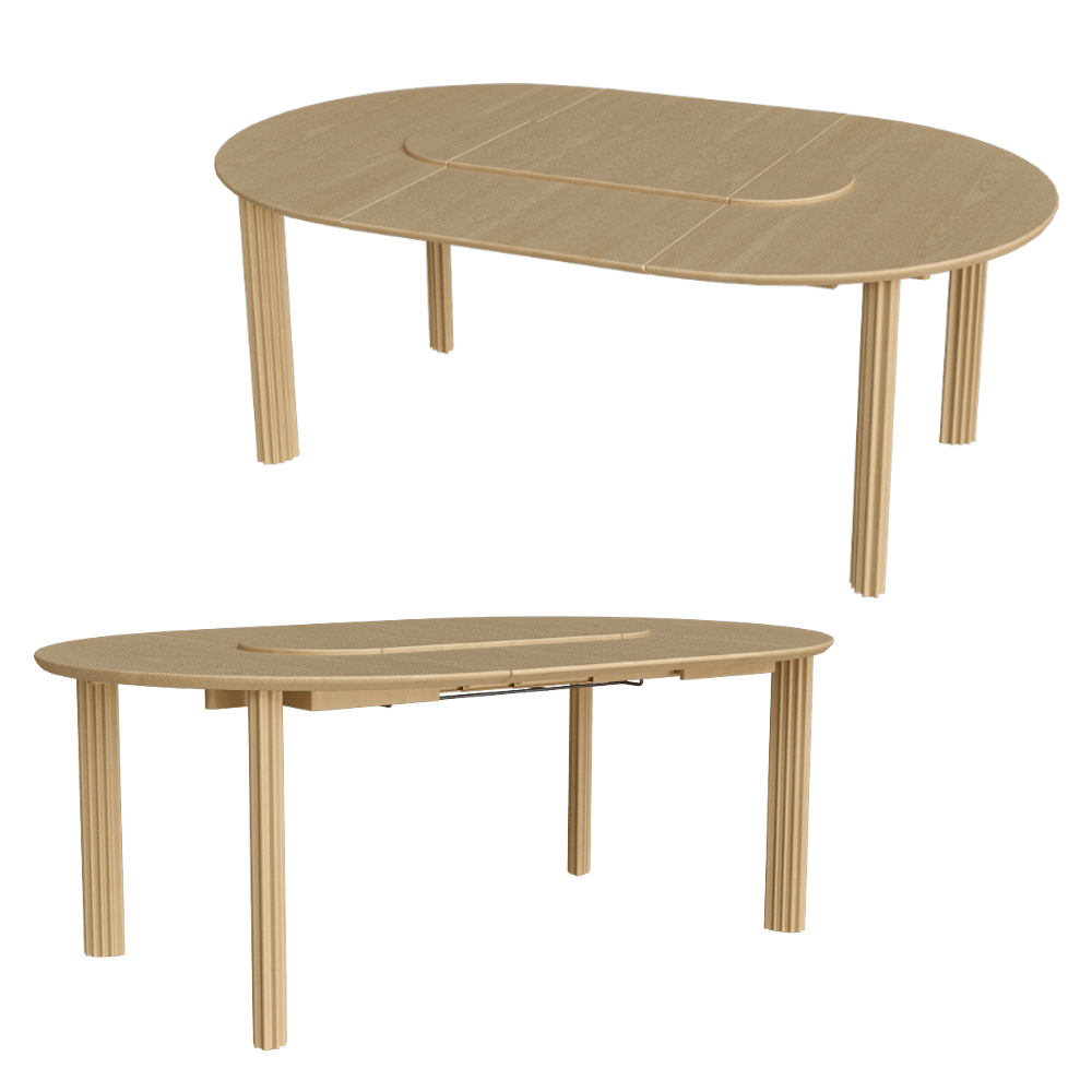 UMAGE – Dining table with extension Comfort Circle 3ds Max