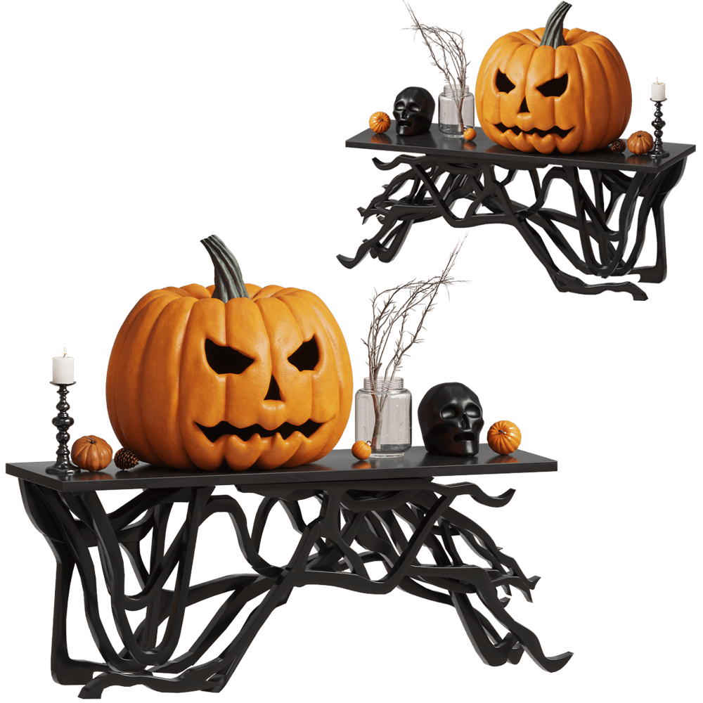 furniture – Halloween decorative set 3ds Max