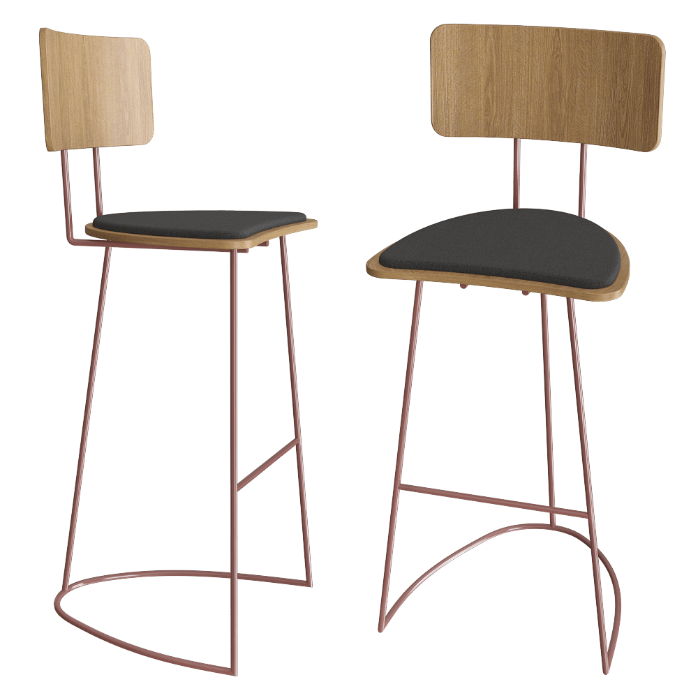 MISSANA – Bar Stool Boomerang 3ds Max