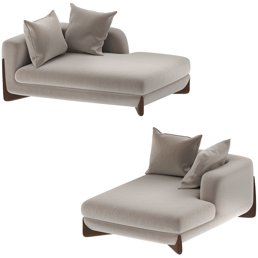 Porada – Modular sofa SOFTBAY CHAISE LONGUE 3ds Max