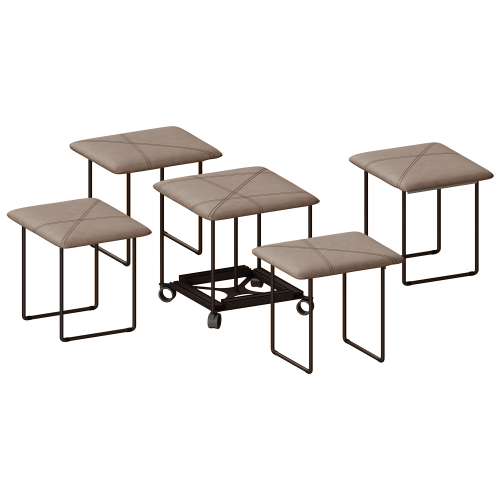 Ozzio Italia – Transformable pouf Cubix 3ds Max