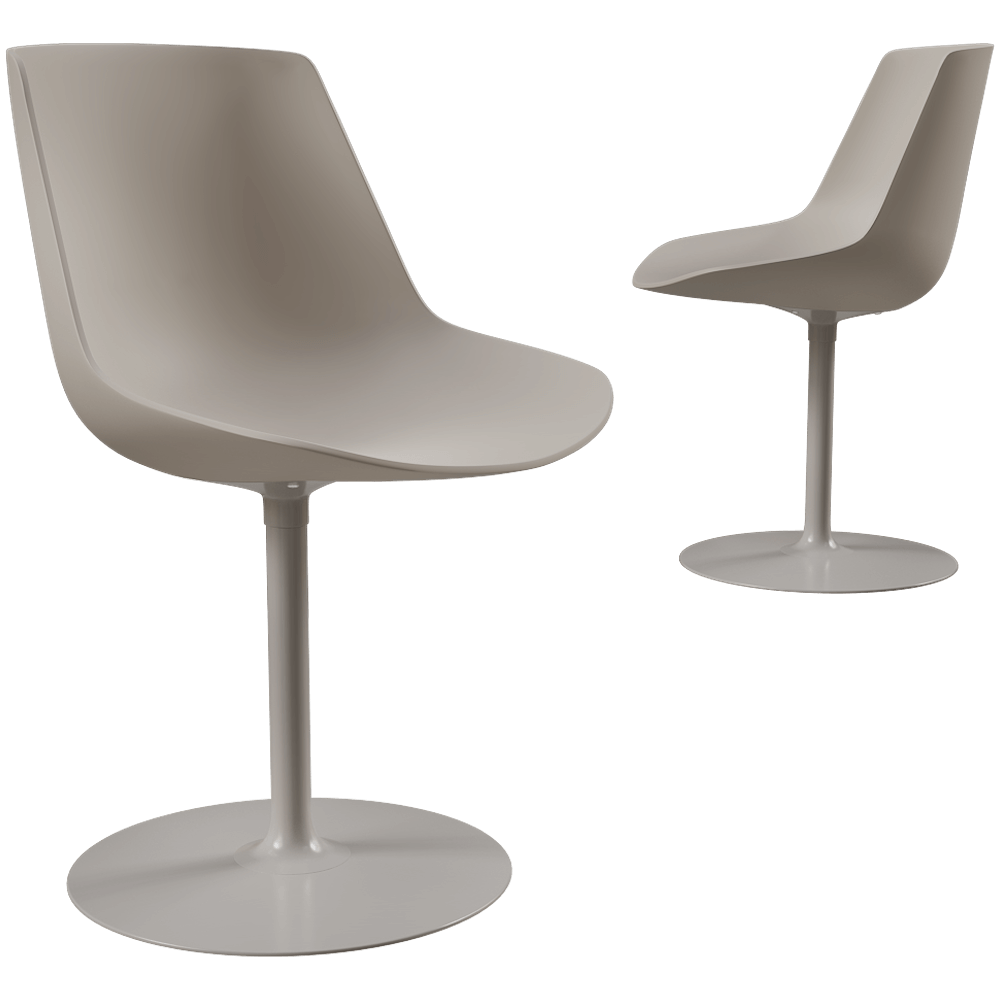MDF Italia Chair Flow base with central leg 3ds Max