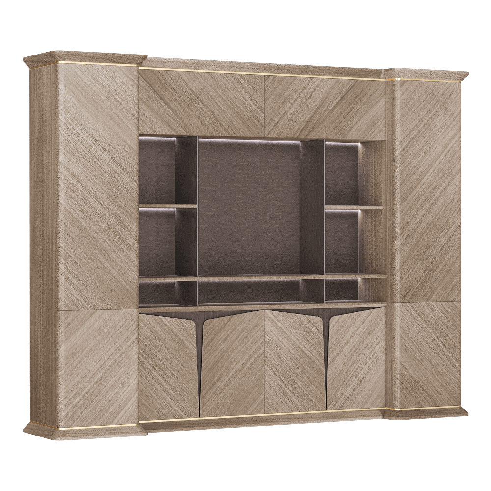 Shin Plaza – Bookshelf Tesla 3ds Max