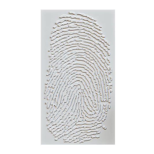 Wall deco – FINGERPRINT B-22 3ds Max