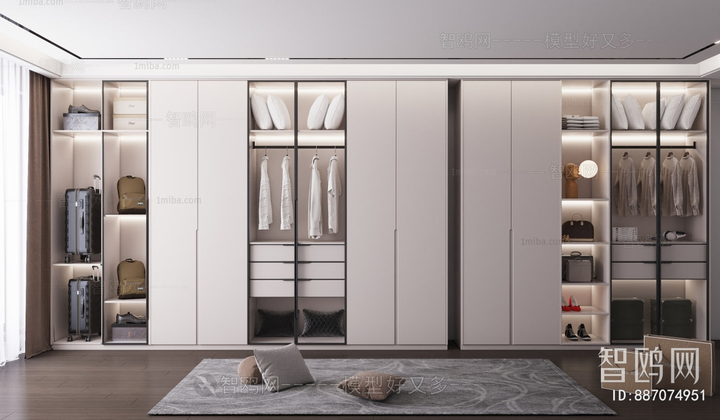 Modern The Wardrobe 3d Model