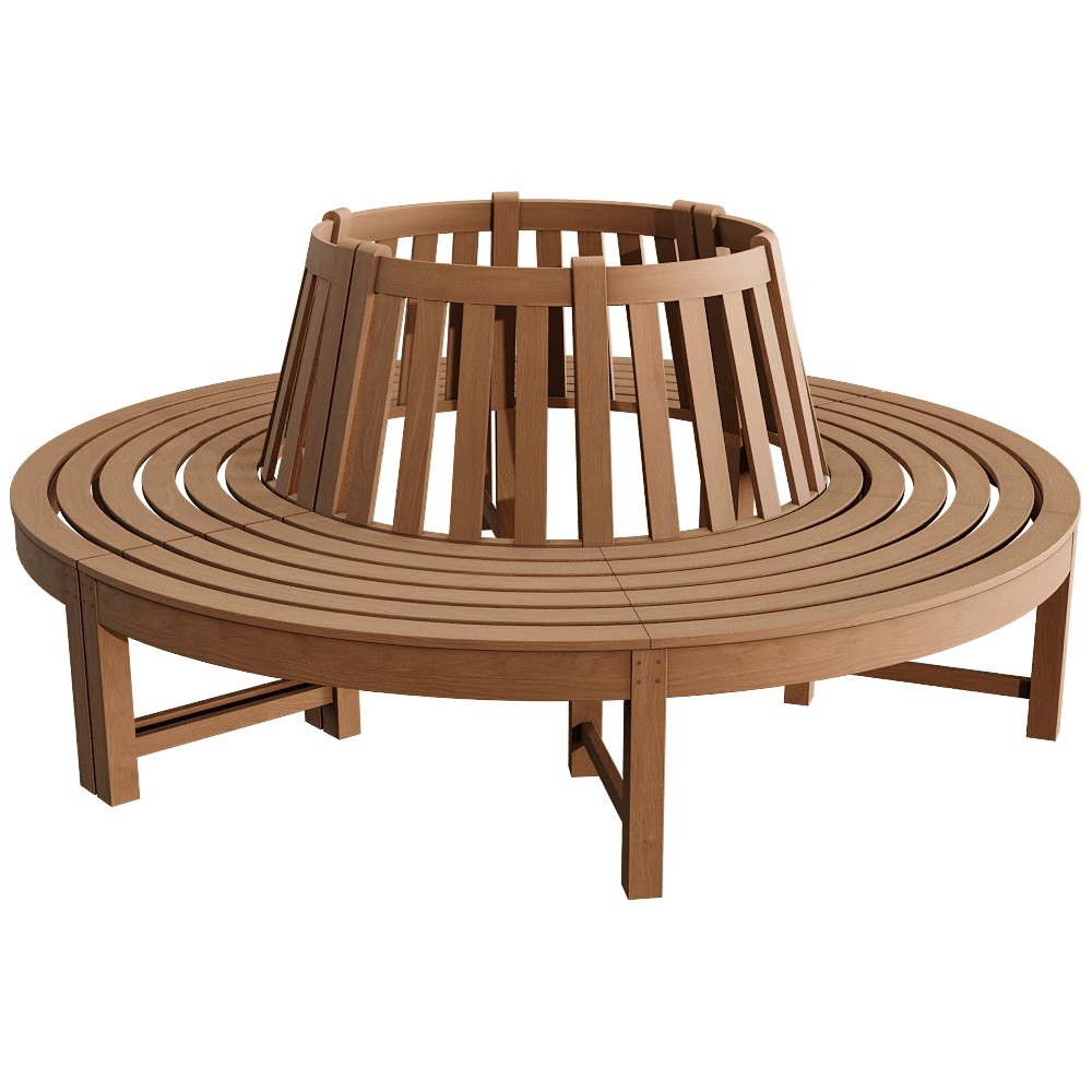 Traditional Teak – Treebench Beatrice 3ds Max