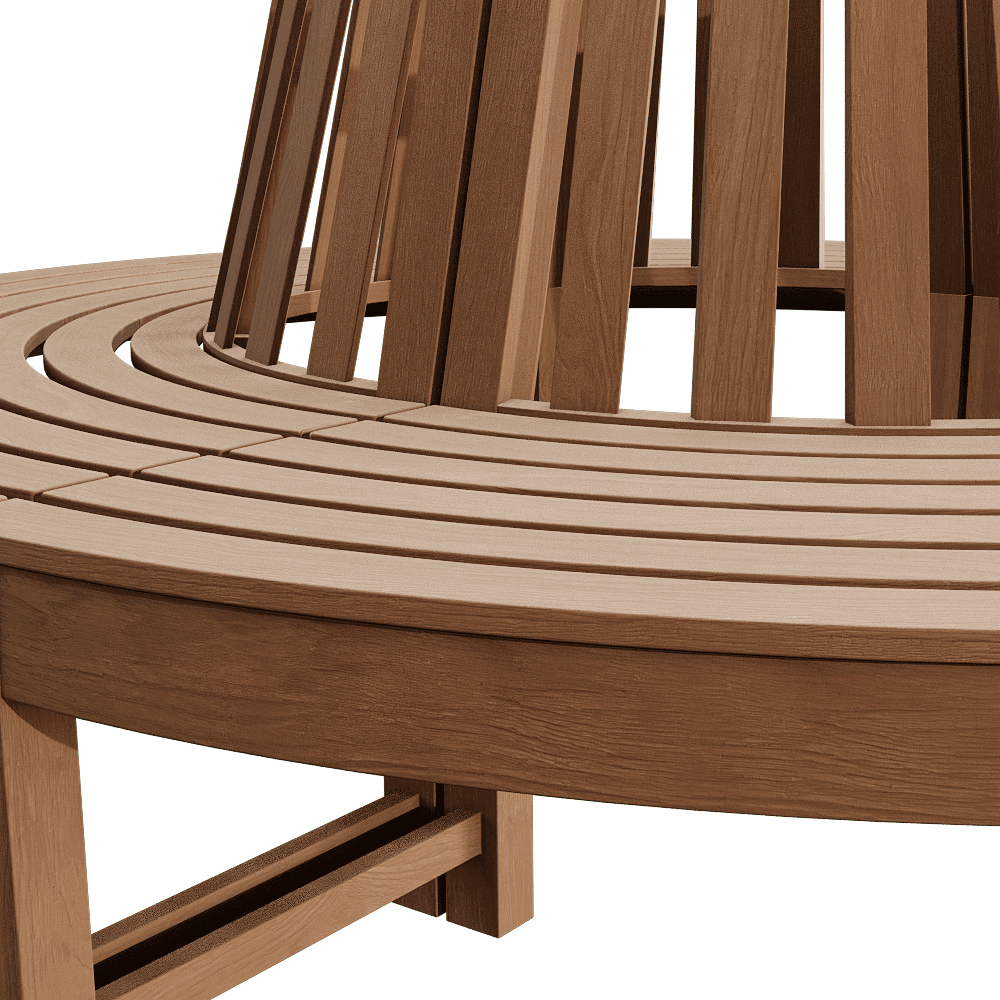 Traditional Teak – Treebench Beatrice 3ds Max