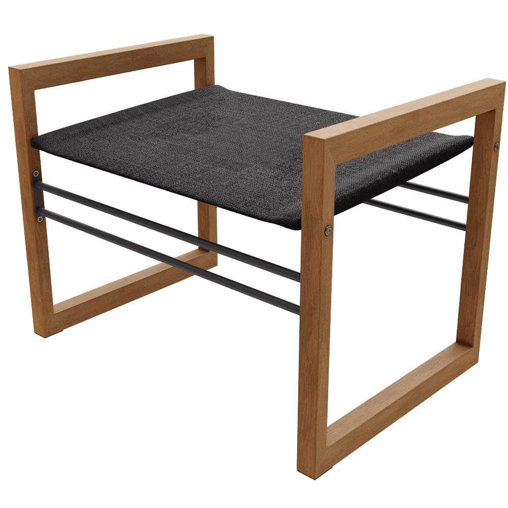 Traditional Teak – Lounger chair Sofia 3ds Max