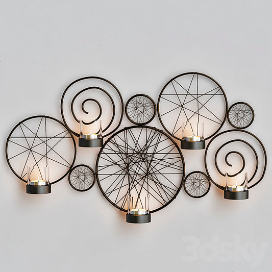 Pleasture of life Metal wall sconce