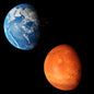 Model of the solar system.