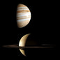 Model of the solar system.