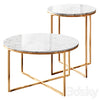 Marble Gold Tables Set