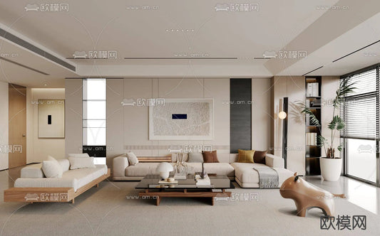 WABI SABI STYLE 3D MODELS – LIVING ROOM – 0041
