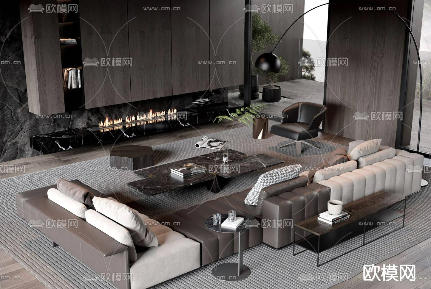 WABI SABI STYLE 3D MODELS – LIVING ROOM – 0043