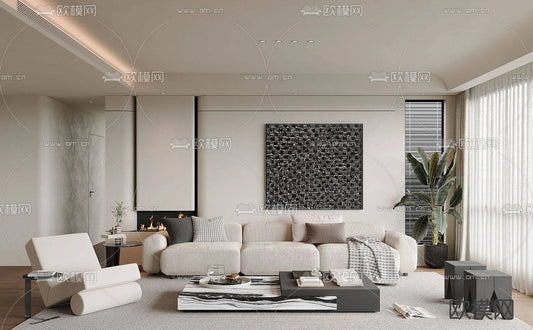 WABI SABI STYLE 3D MODELS – LIVING ROOM – 0044