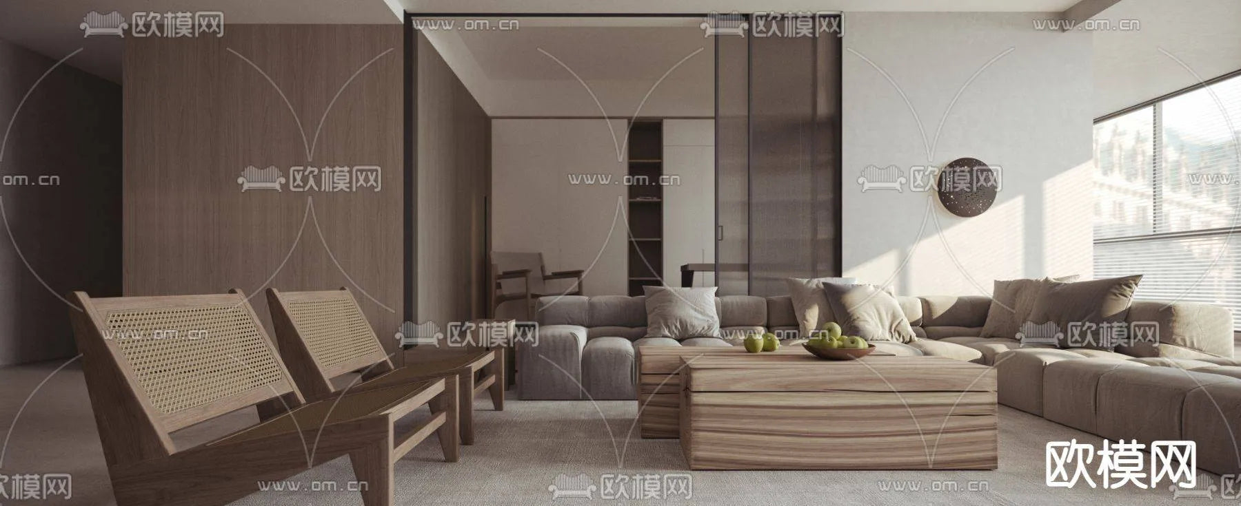 WABI SABI STYLE 3D MODELS – LIVING ROOM – 0065