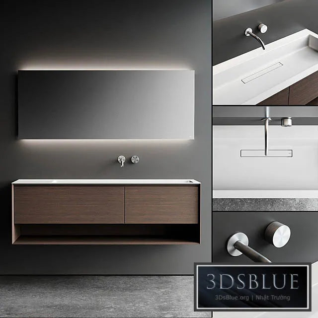 Falper Shape Evo Vanity Unit Set 1 3DS Max