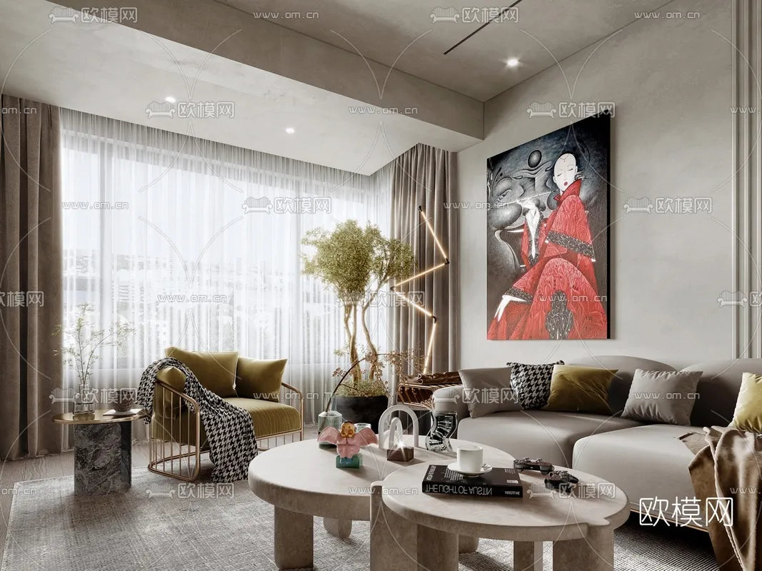 LIVING ROOM – WABI SABI STYLE