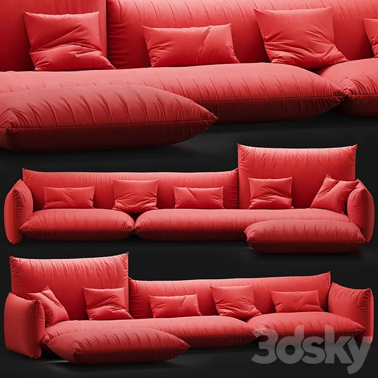 Alberta bellavita sofa black 3DSMAX Model