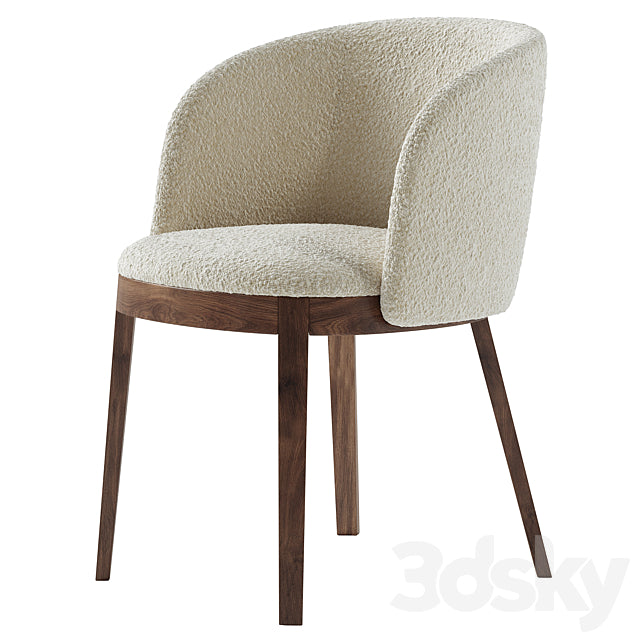 Alina armchair & Alina side chair 3ds Max