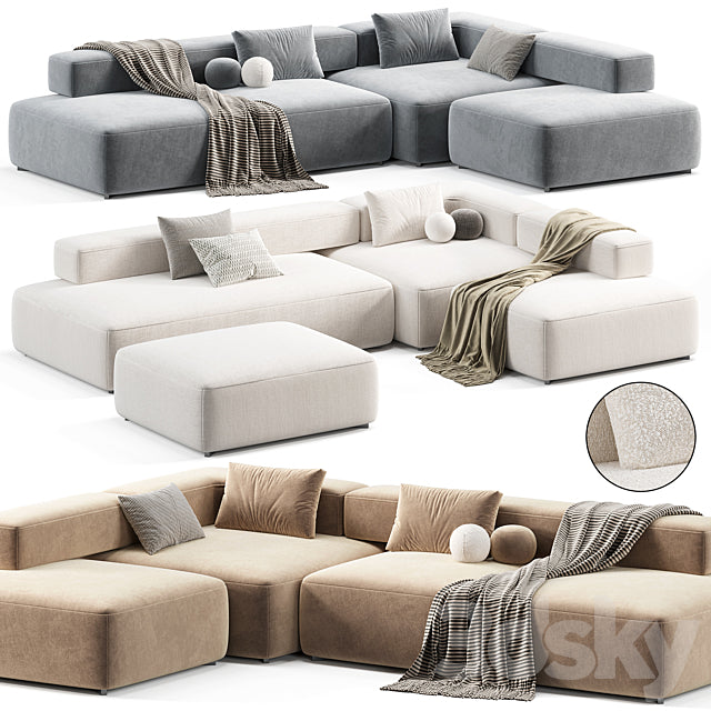 Alphabet Modular Sofa 3ds Max