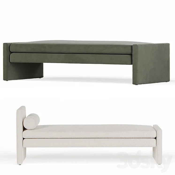 Angle Bench \Segment Daybed - TRNK 3DSMAX Model