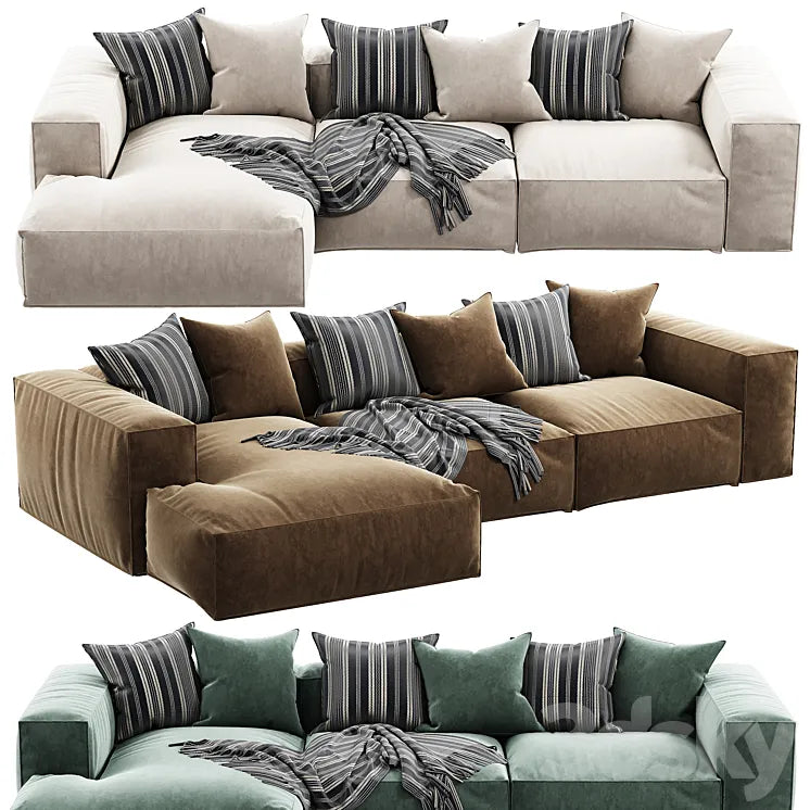 Arflex Marechiaro Sofa Chaise Longue 3DSMAX Model