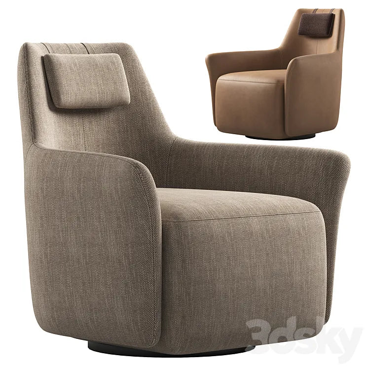 Armchair ALEXANDER by DOMKAPA 3DSMAX Model