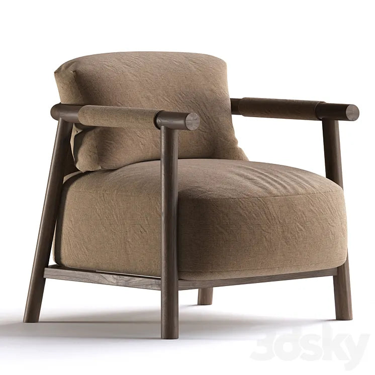 Armchair brown 3DSMAX Model