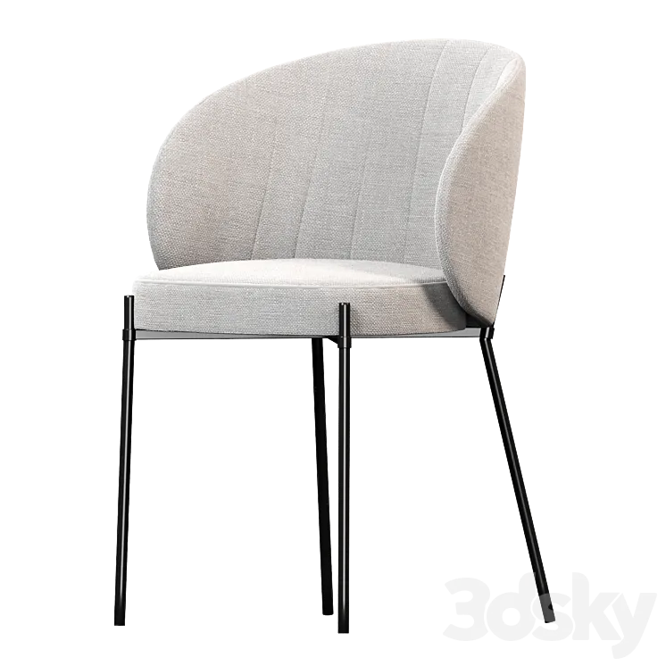 Armchair Coral 3DSMAX Model