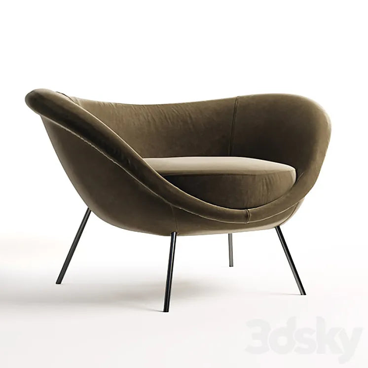 Armchair D.154.2 3DSMAX Model