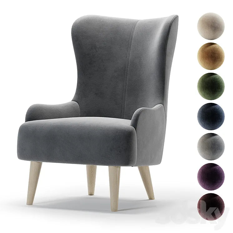 Armchair Douglas 3DSMAX Model