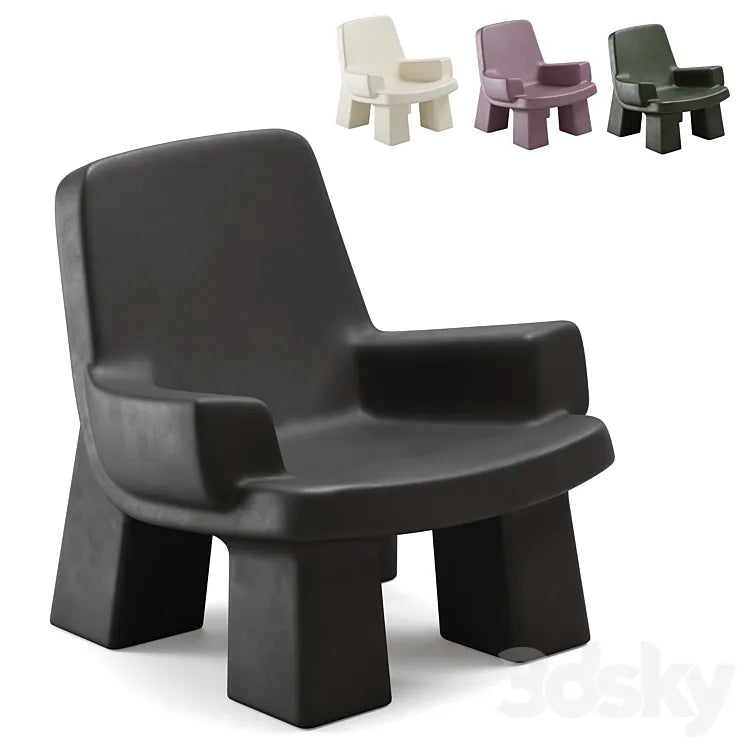 Armchair Faye Toogood Fudge Chair 3DSMAX Model