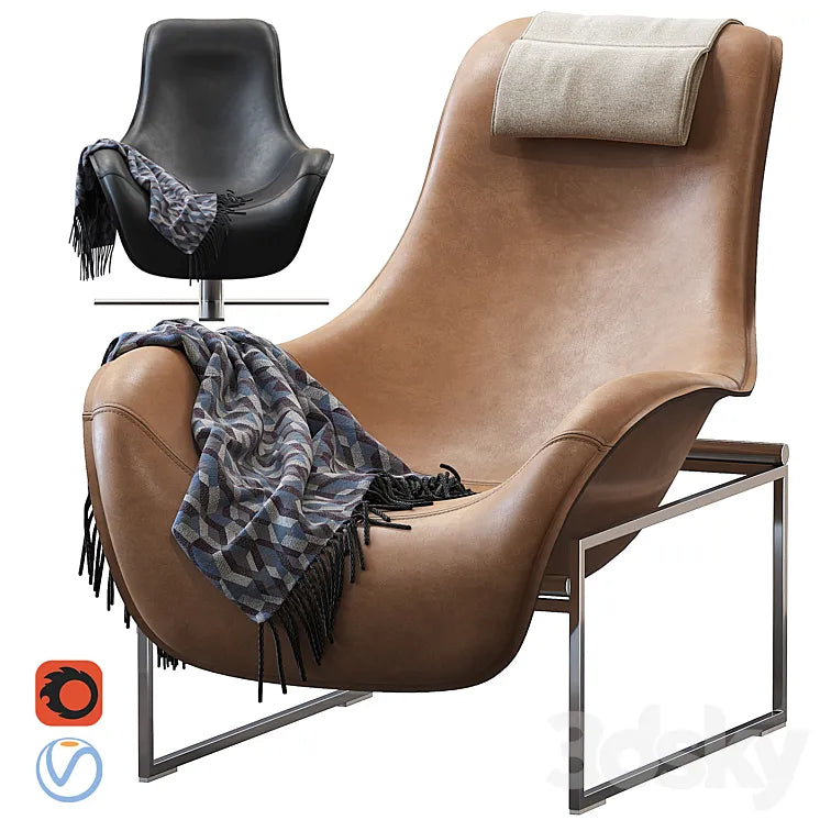 Armchair MART by B&b Italia 3DSMAX Model