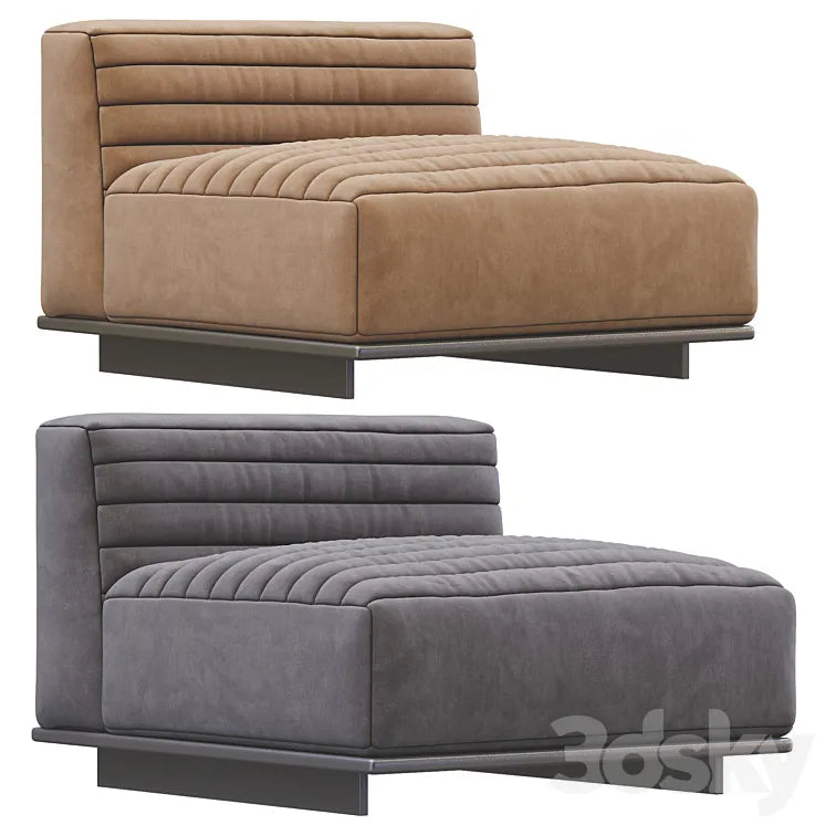 Armchair Roger By Minotti (3 colors version) 3DSMAX Model
