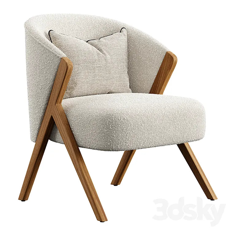 ARMCHAIR UPHOLSTERED Zara home 3DSMAX Model
