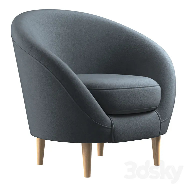 Armchair Volsey Happy Grafit 3DSMAX Model