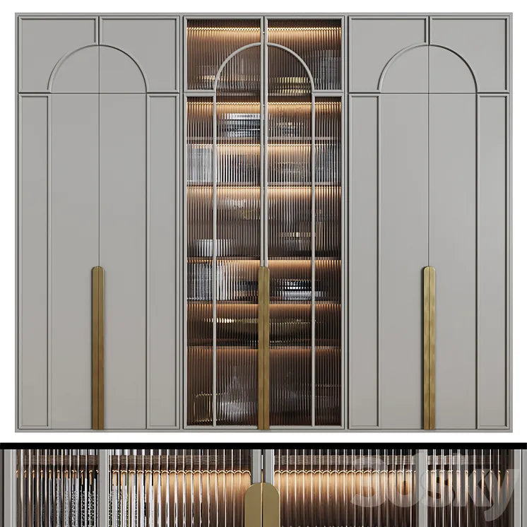 Art Deco Wardrobe 14 3DSMAX Model