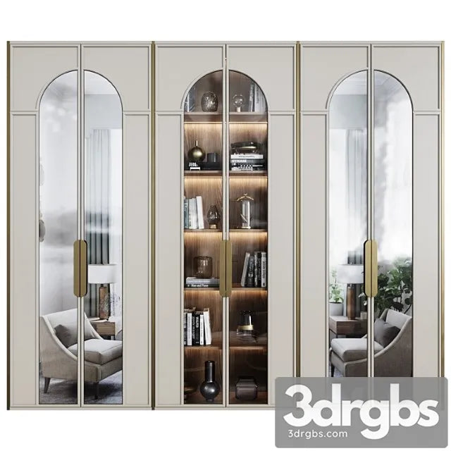 Art deco wardrobe 15 3D Model Free