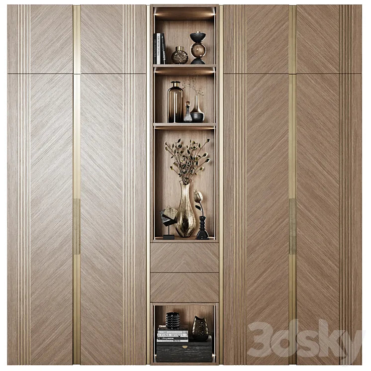 Art Deco Wardrobe 24 3DSMAX Model