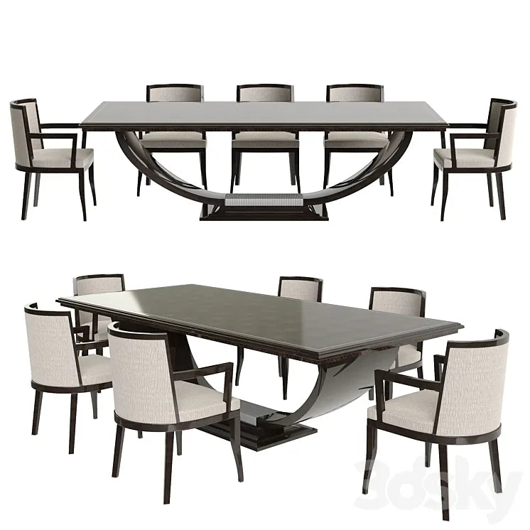 Artdeco Table group 3DSMAX Model