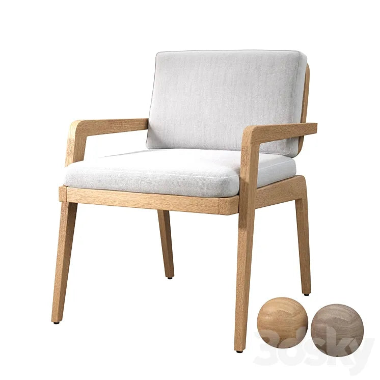AVILA TEAK DINING ARMCHAIR 3DSMAX Model