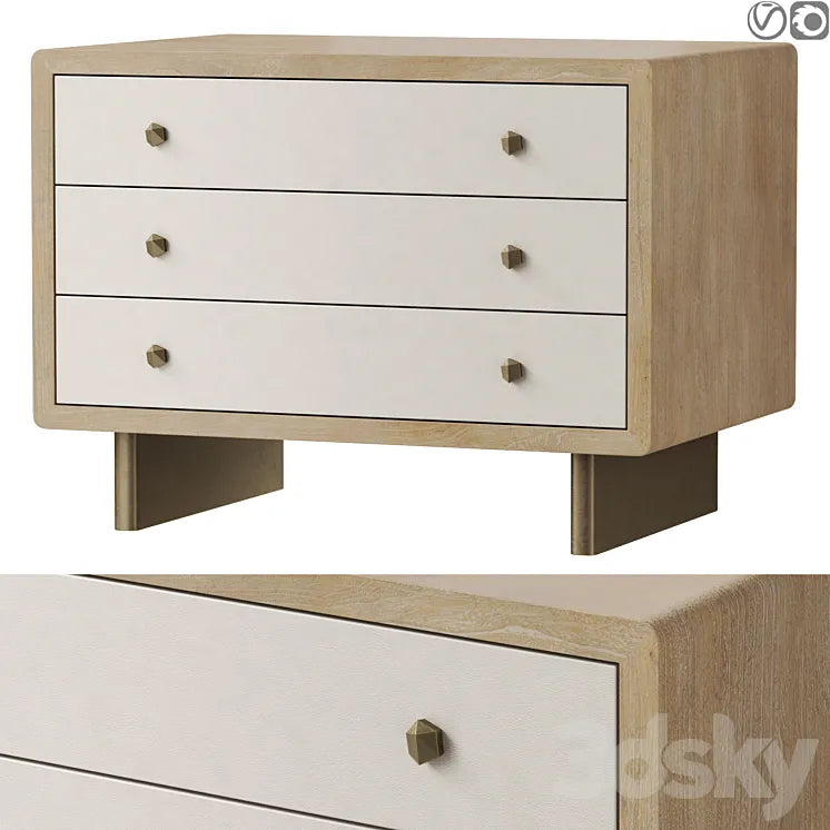 Baker Radius Nightstand 3DSMAX Model