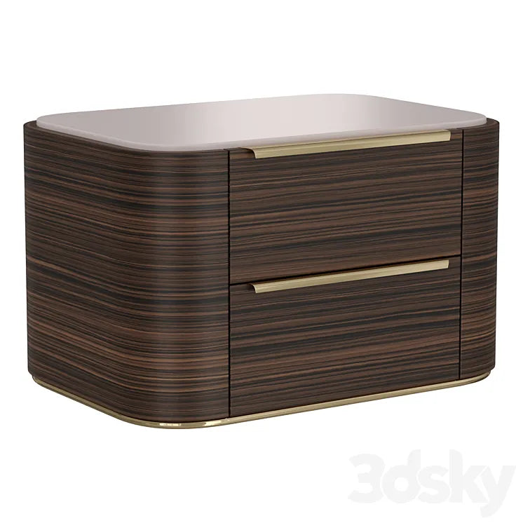 Bamboo bedside table 3DSMAX Model