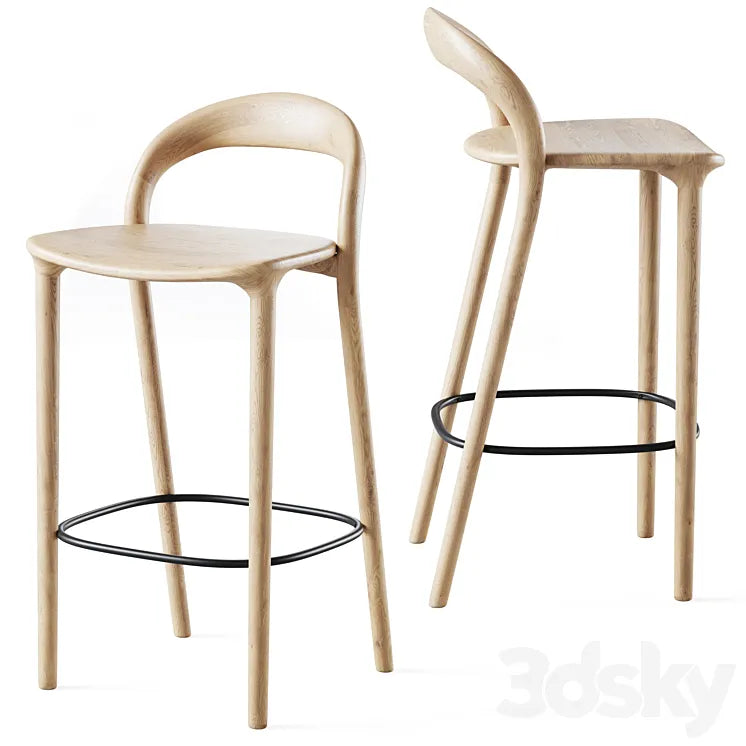 Bar stool Lugano 3DSMAX Model